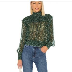 FREE PEOPLE Roma Top Forest Green XSmall
